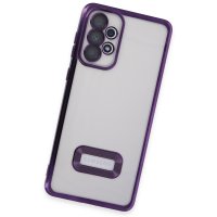 Newface Samsung Galaxy A73 5G Kılıf Slot Silikon - Mor