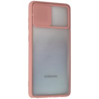Newface Samsung Galaxy A81 / Note 10 Lite Kılıf Palm Buzlu Kamera Sürgülü Silikon - Pembe