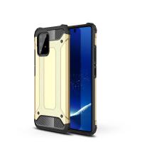 Newface Samsung Galaxy A91 / S10 Lite Kılıf Tank Silikon Kapak - Gold