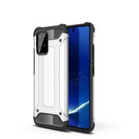 Newface Samsung Galaxy A91 / S10 Lite Kılıf Tank Silikon Kapak - Gümüş