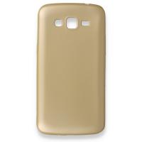 Newface Samsung Galaxy Grand 2 Kılıf Premium Rubber Silikon - Gold