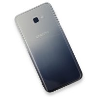 Newface Samsung Galaxy J4 Plus Kılıf Lüx Çift Renkli Silikon - Siyah