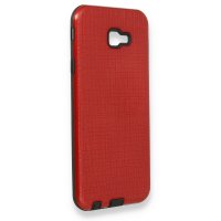 Newface Samsung Galaxy J4 Plus Kılıf YouYou Silikon Kapak - Kırmızı