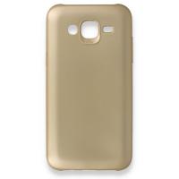 Newface Samsung Galaxy J5 Kılıf Premium Rubber Silikon - Gold