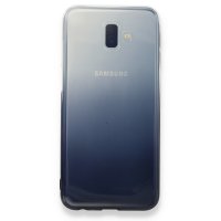 Newface Samsung Galaxy J6 Plus Kılıf Lüx Çift Renkli Silikon - Siyah