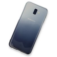 Newface Samsung Galaxy J6 Plus Kılıf Lüx Çift Renkli Silikon - Siyah