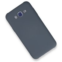 Newface Samsung Galaxy J7 Kılıf Nano içi Kadife Silikon - Gri