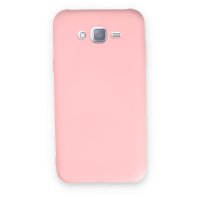 Newface Samsung Galaxy J7 Kılıf Nano içi Kadife Silikon - Pudra