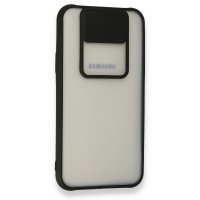 Newface Samsung Galaxy J7 Kılıf Palm Buzlu Kamera Sürgülü Silikon - Siyah