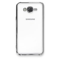 Newface Samsung Galaxy J7 Kılıf Razer Lensli Silikon - Gümüş