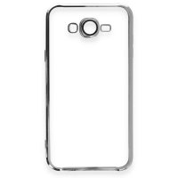 Newface Samsung Galaxy J7 Kılıf Razer Lensli Silikon - Gümüş