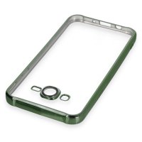 Newface Samsung Galaxy J7 Kılıf Razer Lensli Silikon - Yeşil