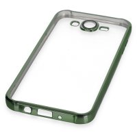 Newface Samsung Galaxy J7 Kılıf Razer Lensli Silikon - Yeşil