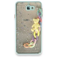 Newface Samsung Galaxy J7 Prime Kılıf Ayıcıklı Silikon - Yeşil