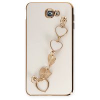 Newface Samsung Galaxy J7 Prime Kılıf Esila Silikon - Beyaz