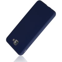 Newface Samsung Galaxy J7 Prime Kılıf Glass Kapak - Lacivert