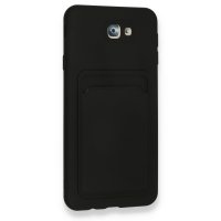 Newface Samsung Galaxy J7 Prime Kılıf Kelvin Kartvizitli Silikon - Siyah