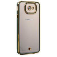 Newface Samsung Galaxy J7 Prime Kılıf Liva Lens Silikon - Yeşil