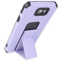 Newface Samsung Galaxy J7 Prime Kılıf Mega Standlı Silikon - Lila
