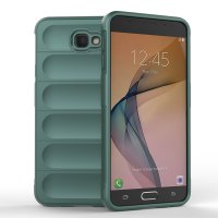 Newface Samsung Galaxy J7 Prime Kılıf Optimum Silikon - Koyu Yeşil
