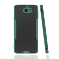 Newface Samsung Galaxy J7 Prime Kılıf Platin Silikon - Yeşil