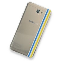 Newface Samsung Galaxy J7 Prime Kılıf Prime Silikon - Mavi-Sarı