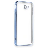 Newface Samsung Galaxy J7 Prime Kılıf Razer Lensli Silikon - Açık Mavi