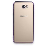 Newface Samsung Galaxy J7 Prime Kılıf Razer Lensli Silikon - Mor