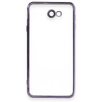 Newface Samsung Galaxy J7 Prime Kılıf Razer Lensli Silikon - Mor