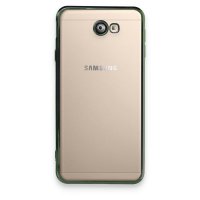 Newface Samsung Galaxy J7 Prime Kılıf Razer Lensli Silikon - Yeşil