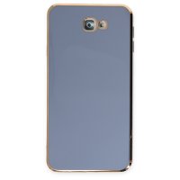Newface Samsung Galaxy J7 Prime Kılıf Volet Silikon - Mavi