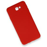 Newface Samsung Galaxy J7 Prime Kılıf Nano içi Kadife Silikon - Kırmızı