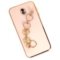 Newface Samsung Galaxy J7 Pro / J730 Kılıf Esila Silikon - Pudra