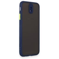 Newface Samsung Galaxy J7 Pro / J730 Kılıf Montreal Silikon Kapak - Lacivert