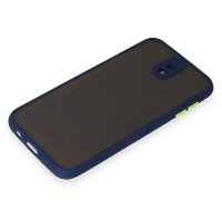 Newface Samsung Galaxy J7 Pro / J730 Kılıf Montreal Silikon Kapak - Lacivert