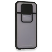 Newface Samsung Galaxy J7 Pro / J730 Kılıf Palm Buzlu Kamera Sürgülü Silikon - Siyah