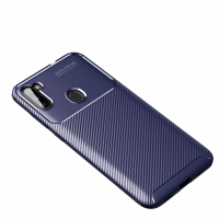 Newface Samsung Galaxy M11 Kılıf Focus Karbon Silikon - Lacivert