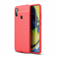 Newface Samsung Galaxy M11 Kılıf Auto Focus Kapak - Kırmızı