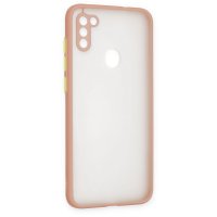 Newface Samsung Galaxy M11 Kılıf Montreal Silikon Kapak - Pembe
