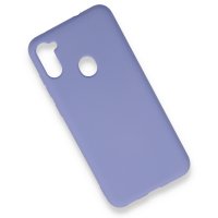 Newface Samsung Galaxy M11 Kılıf Nano içi Kadife Silikon - Lila