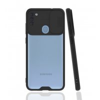 Newface Samsung Galaxy A11 Kılıf Platin Kamera Koruma Silikon - Siyah