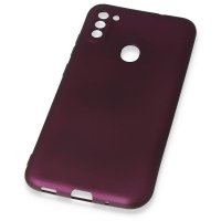 Newface Samsung Galaxy M11 Kılıf First Silikon - Mürdüm