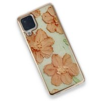 Newface Samsung Galaxy M12 Kılıf Çiçekli Silikon - Rose