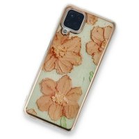 Newface Samsung Galaxy M12 Kılıf Çiçekli Silikon - Rose