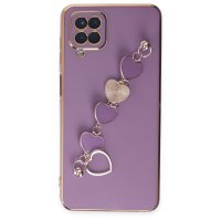 Newface Samsung Galaxy M12 Kılıf Esila Silikon - Mor