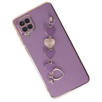 Newface Samsung Galaxy M12 Kılıf Esila Silikon - Mor