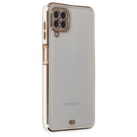 Newface Samsung Galaxy M12 Kılıf Liva Lens Silikon - Beyaz
