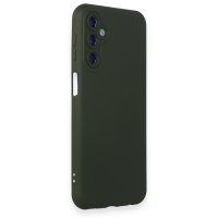 Newface Samsung Galaxy M14 5G Kılıf Nano içi Kadife Silikon - Koyu Yeşil