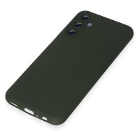 Newface Samsung Galaxy M14 5G Kılıf Nano içi Kadife Silikon - Koyu Yeşil