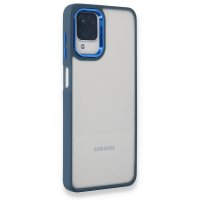 Newface Samsung Galaxy M22 Kılıf Dora Kapak - Mavi